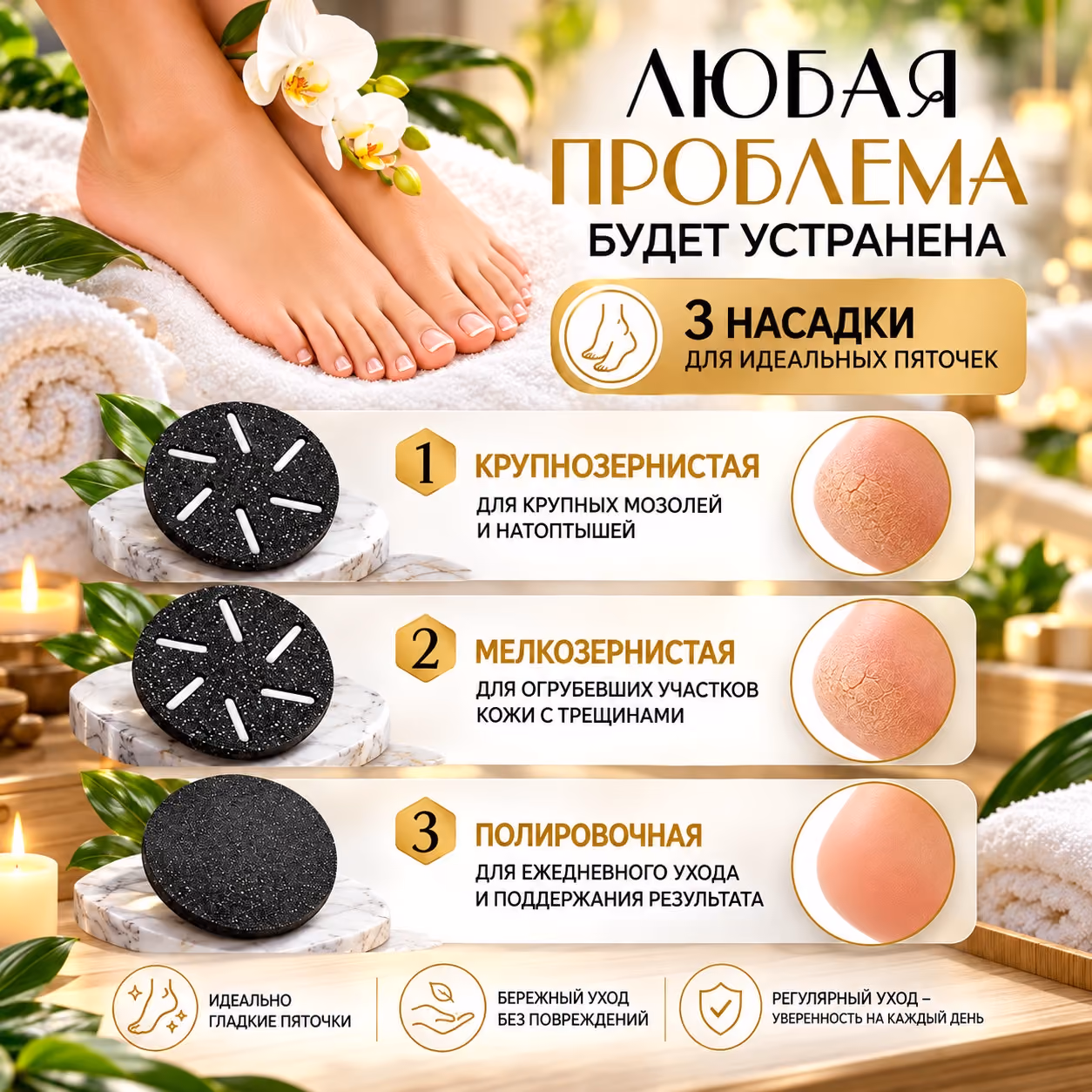 Быстрое удаление огрубевшей кожи