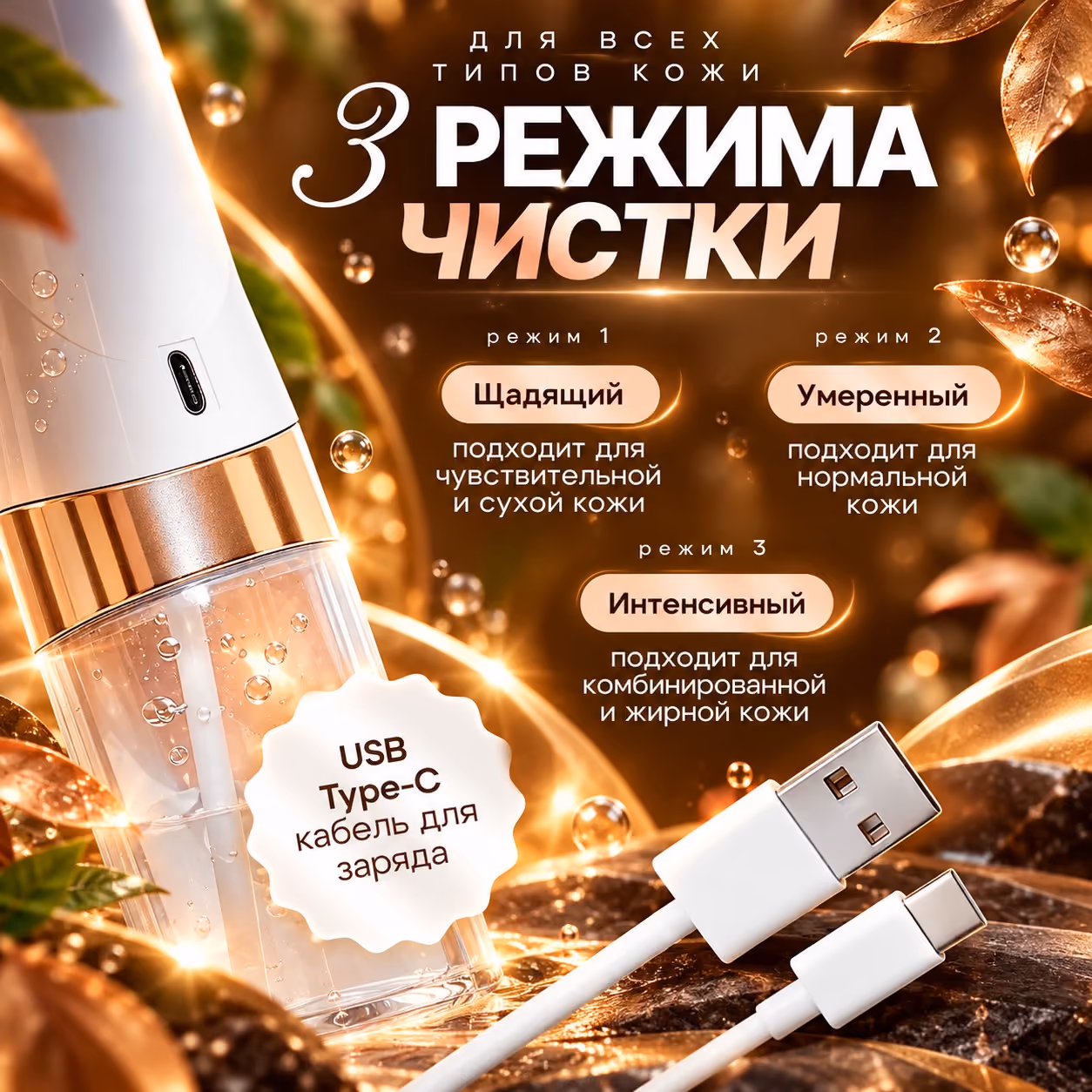5 насадок для всех типов кожи